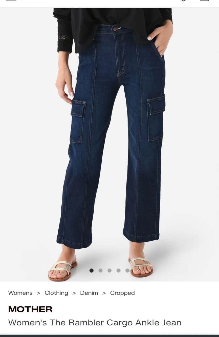 MOTHER The Rambler Cargo Ankle Jeans Size 25
